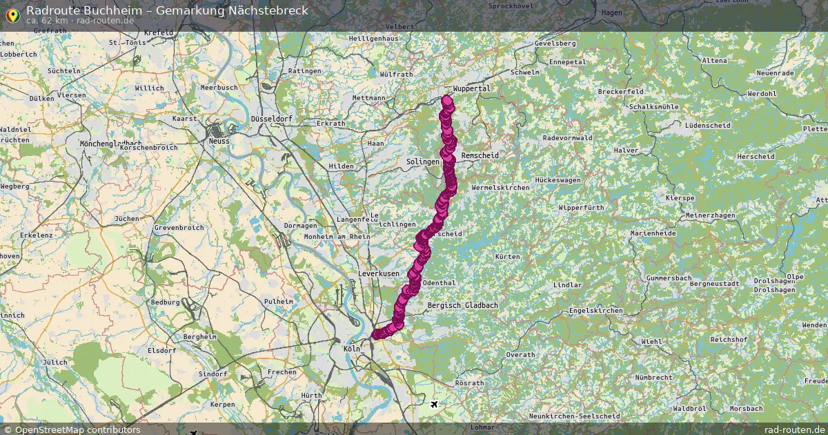 Radtour Buchheim – Gemarkung Nächstebreck