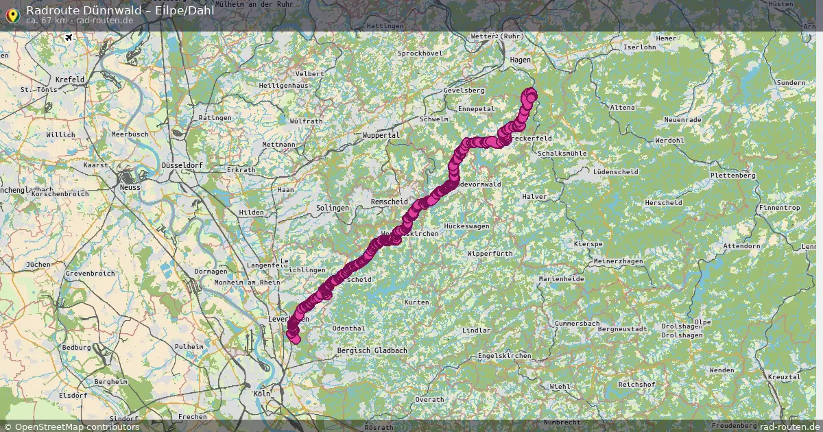 Radtour Dünnwald – Eilpe Dahl