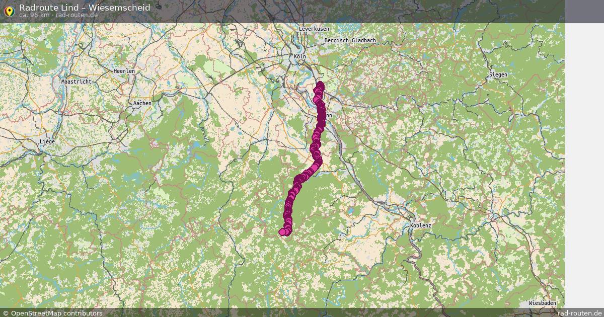 Fahrradroute Lind – Wiesemscheid