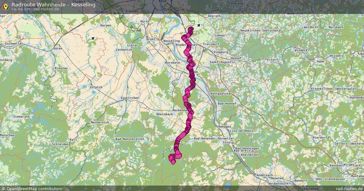 Radtour Wahnheide – Kesseling