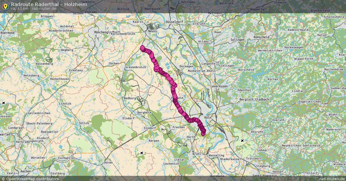 Radtour Raderthal – Holzheim