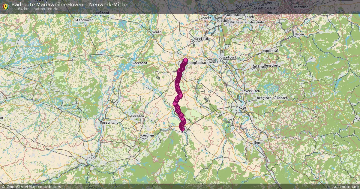 Radtour Mariaweiler-Hoven – Neuwerk-Mitte
