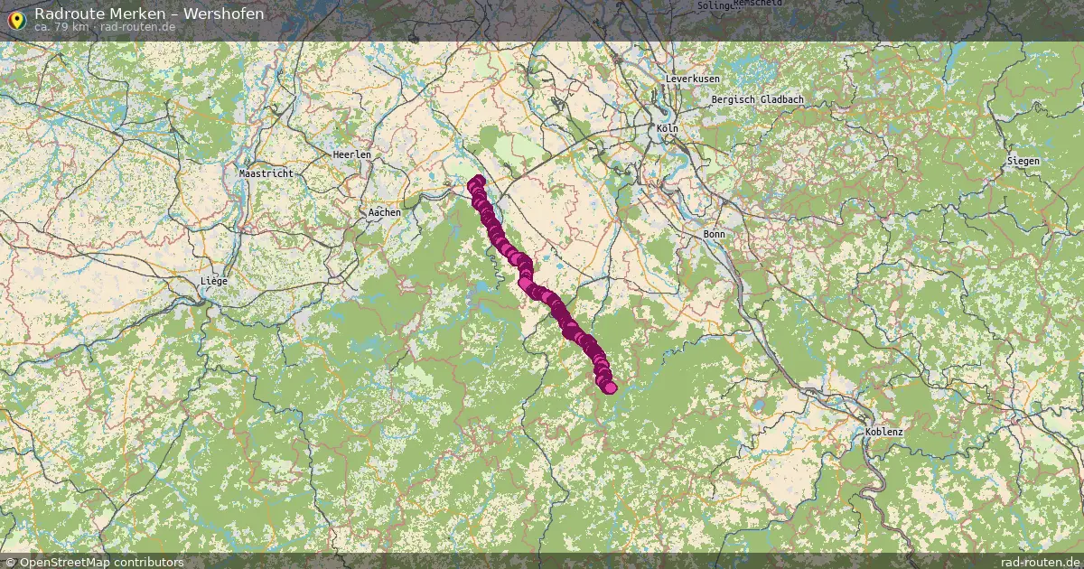 Radtour Merken – Wershofen