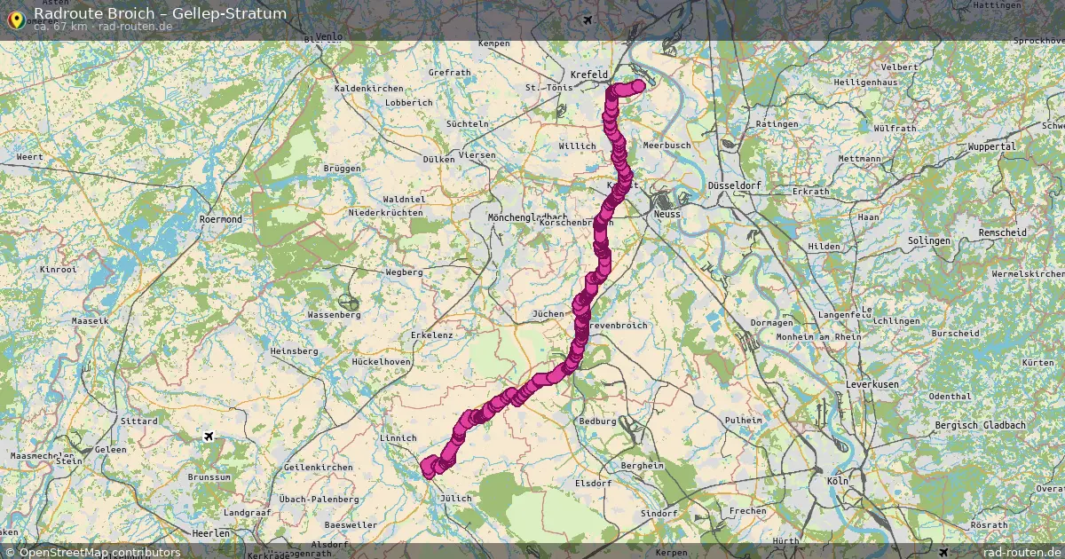 Radtour Broich – Gellep-Stratum