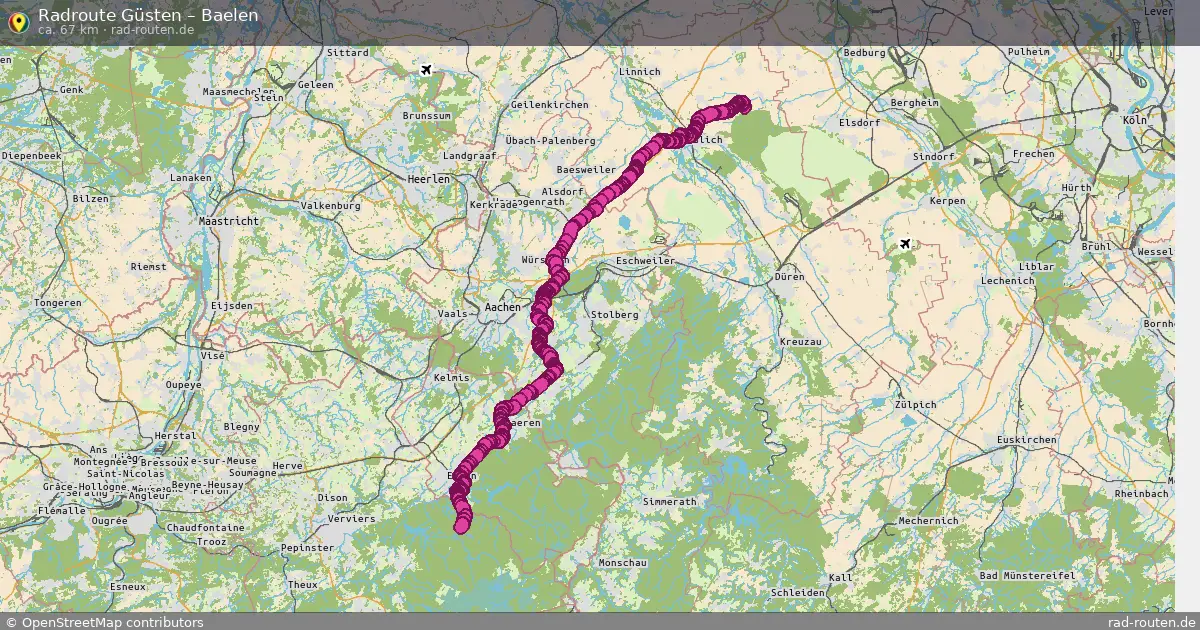 Radtour Güsten – Baelen