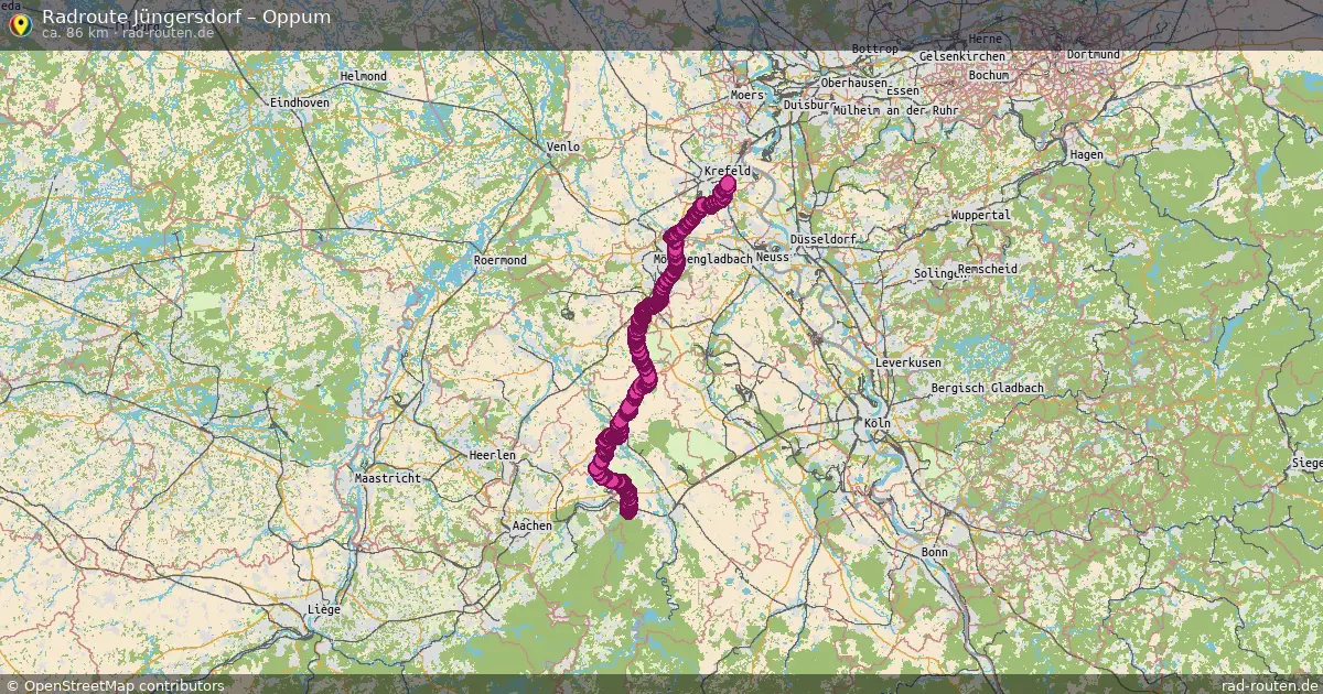 Radtour Jüngersdorf – Oppum