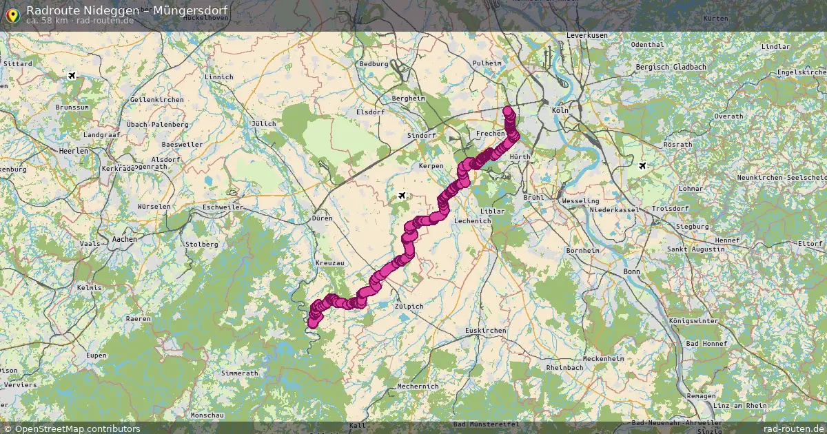 Radtour Nideggen – Müngersdorf