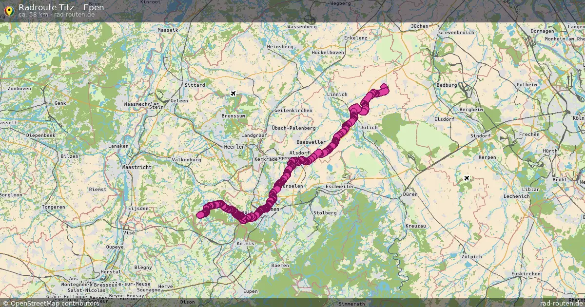 Fahrradroute Titz – Epen