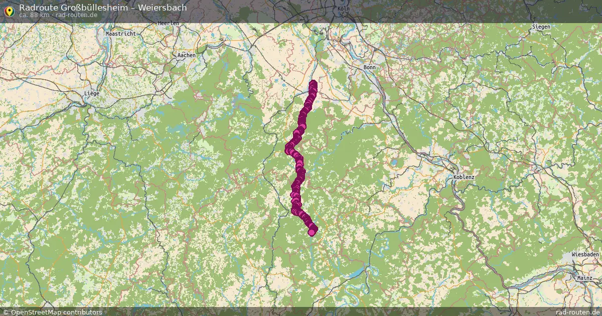 Radtour Großbüllesheim – Weiersbach