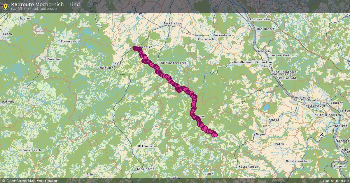 Fahrradroute Mechernich – Lind