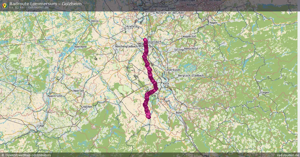 Radtour Lommersum – Golzheim