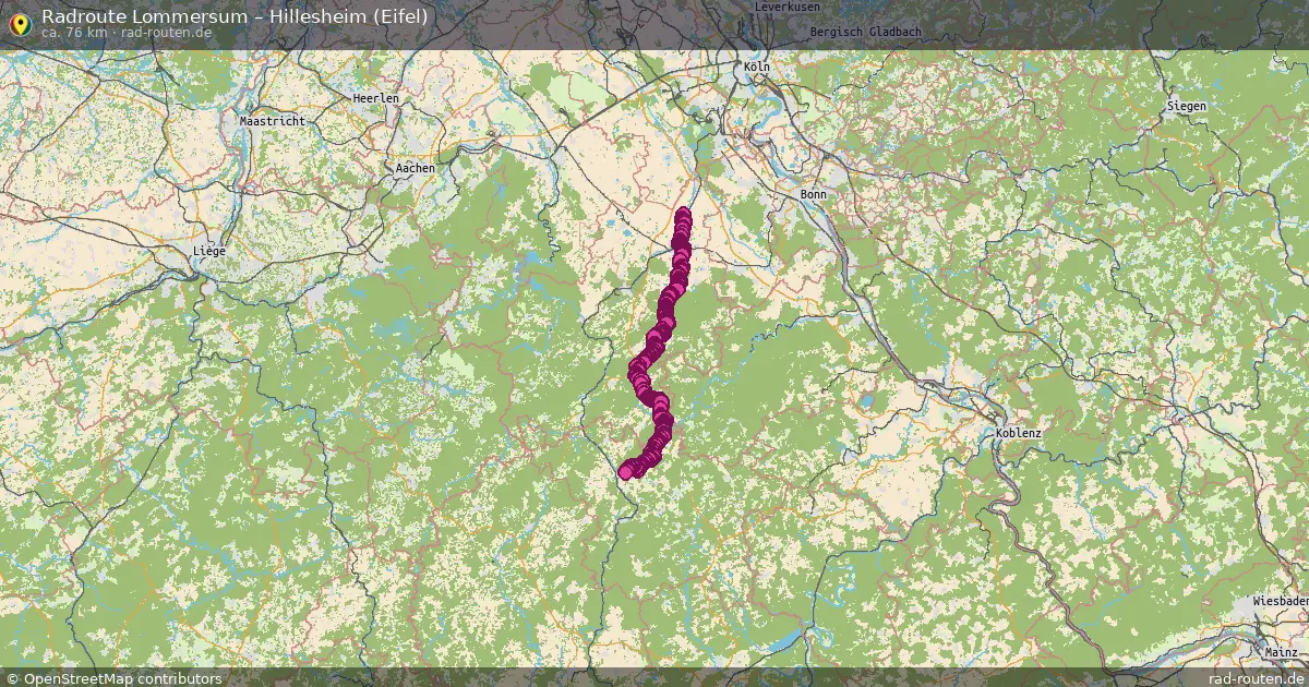 Radtour Lommersum – Hillesheim (Eifel)