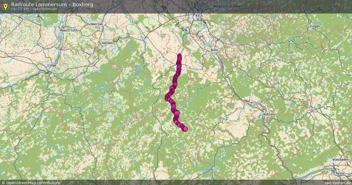 Radtour Lommersum – Boxberg