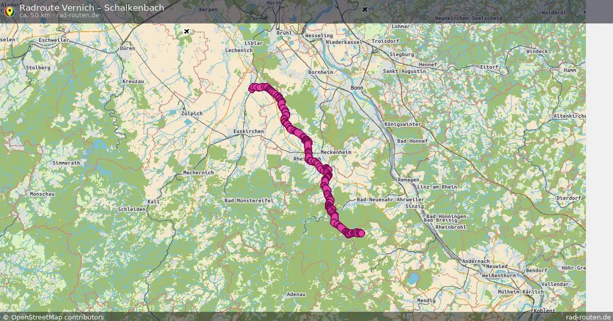 Radtour Vernich – Schalkenbach