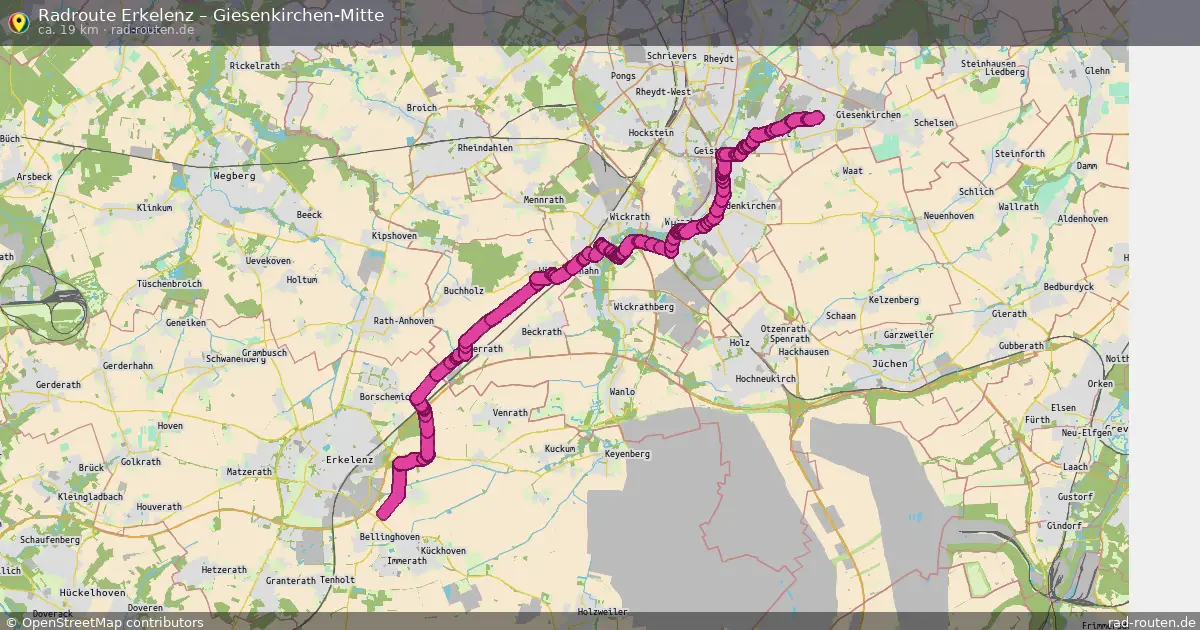 Radtour Erkelenz – Giesenkirchen-Mitte