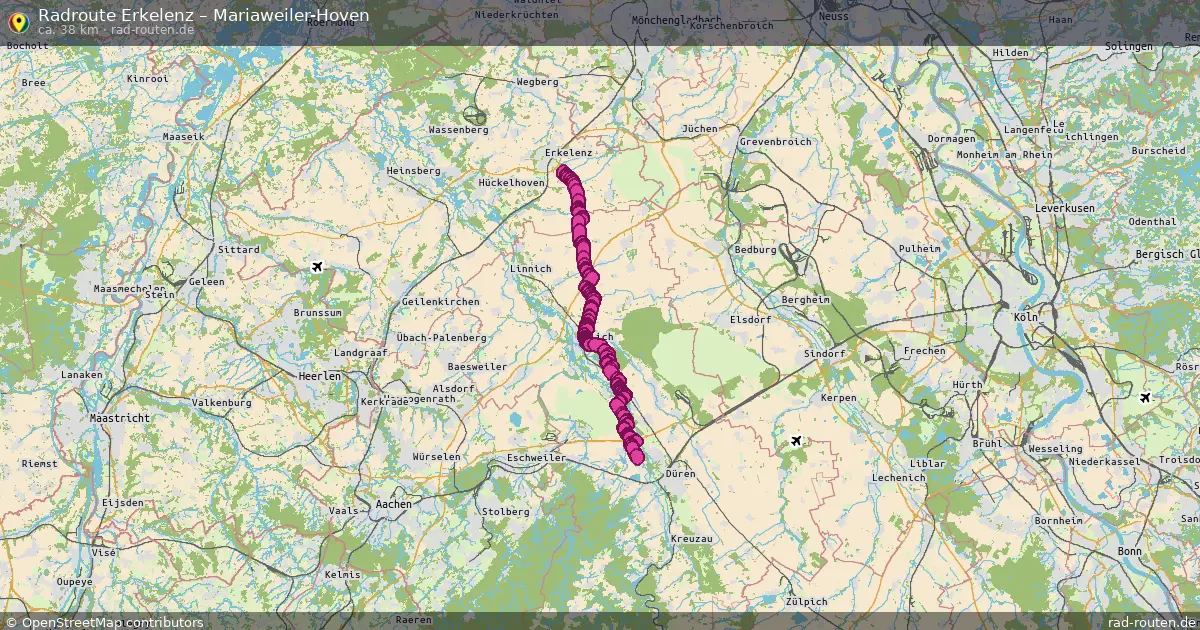 Radtour Erkelenz – Mariaweiler-Hoven
