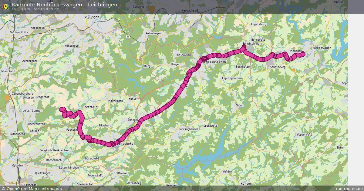 Radtour Neuhückeswagen – Leichlingen