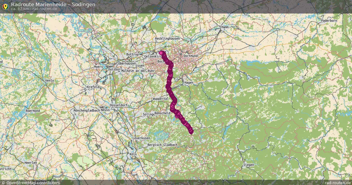 Radtour Marienheide – Sodingen