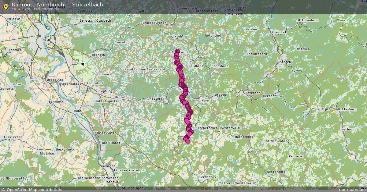 Fahrradroute Nümbrecht – Stürzelbach