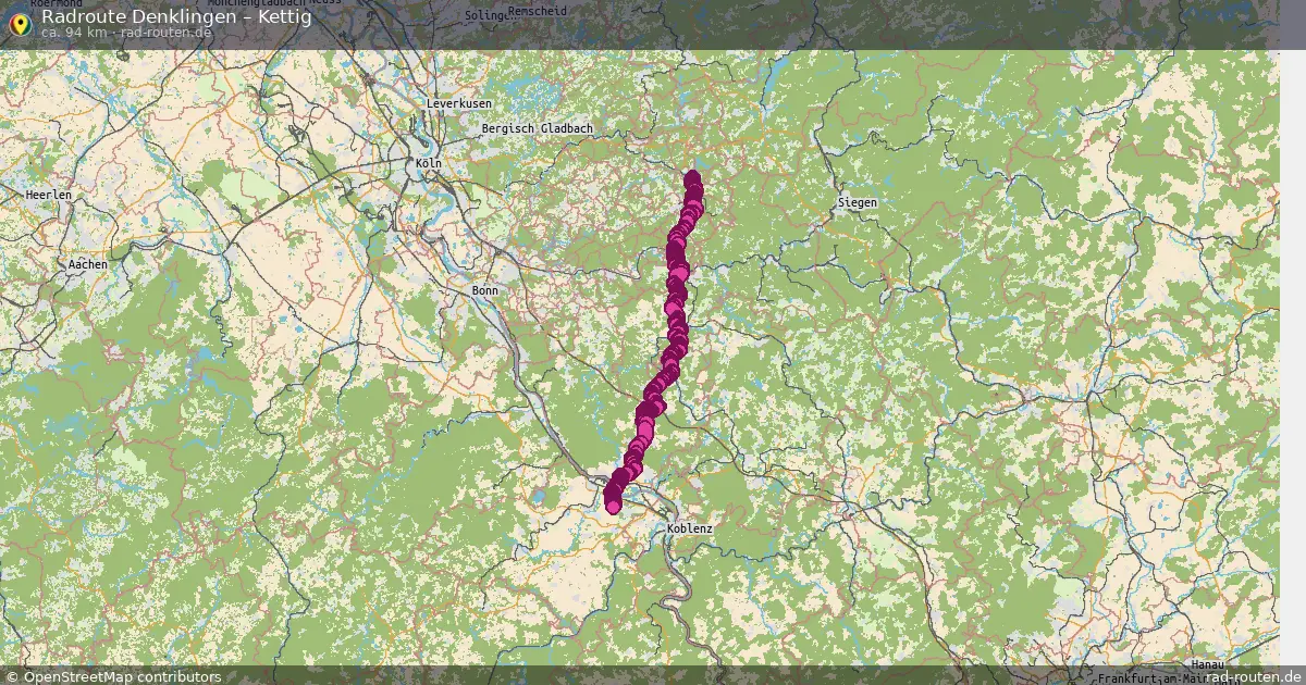 Fahrradroute Denklingen – Kettig (94 km) – Rad-Routen.de