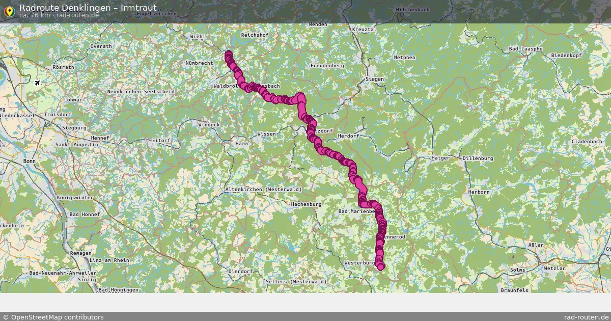 Fahrradroute Denklingen – Irmtraut (76 km) – Rad-Routen.de