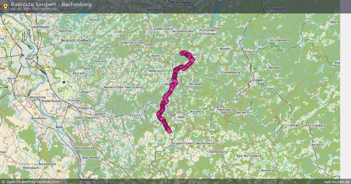 Fahrradroute Sinspert – Bachenberg (47 km) – Rad-Routen.de