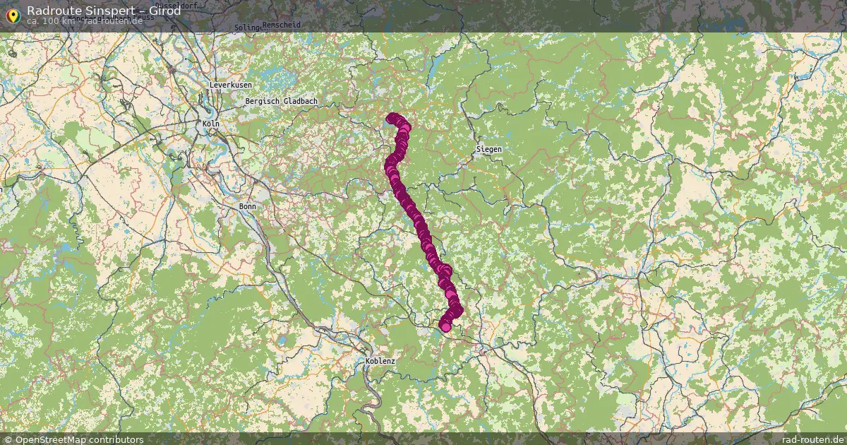 Fahrradroute Sinspert – Girod (100 km) – Rad-Routen.de