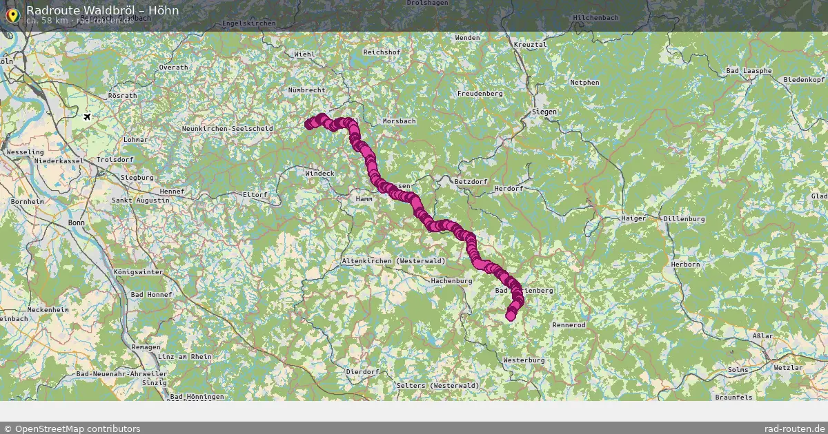 Fahrradroute Waldbröl – Höhn