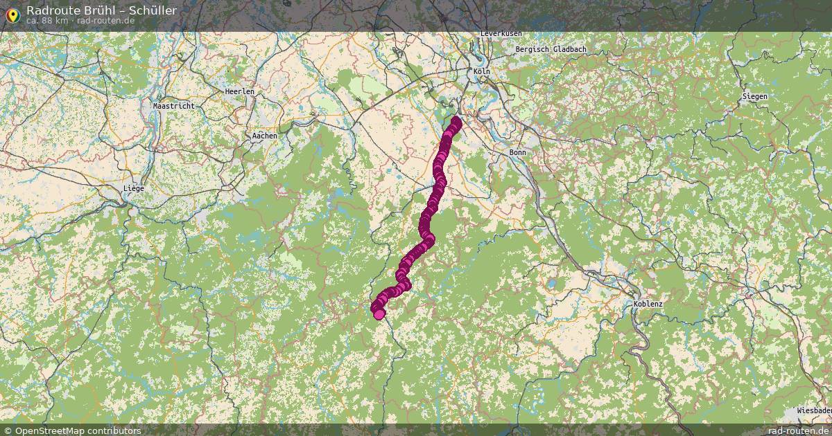 Fahrradroute Brühl – Schüller