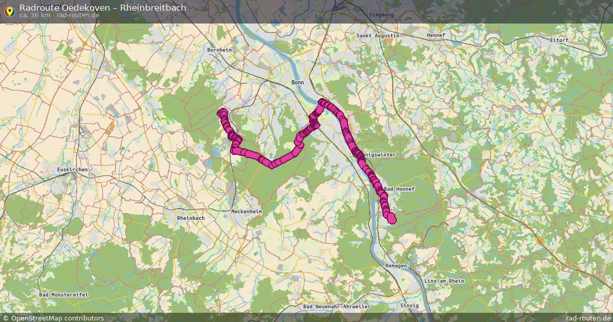 Radtour Oedekoven – Rheinbreitbach