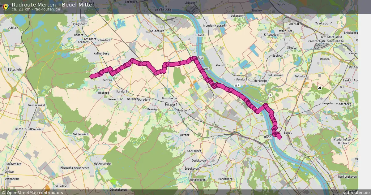 Radtour Merten – Beuel-Mitte