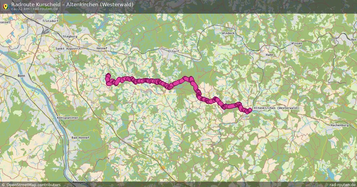 Radtour Kurscheid – Altenkirchen (Westerwald)