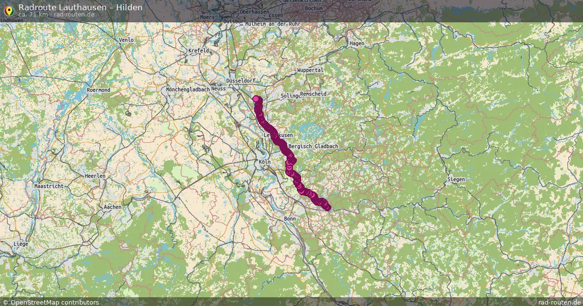 Radtour Lauthausen – Hilden