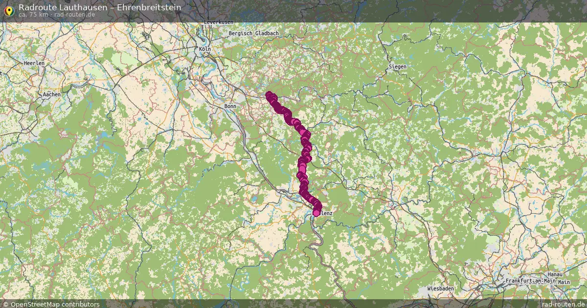 Radtour Lauthausen – Ehrenbreitstein