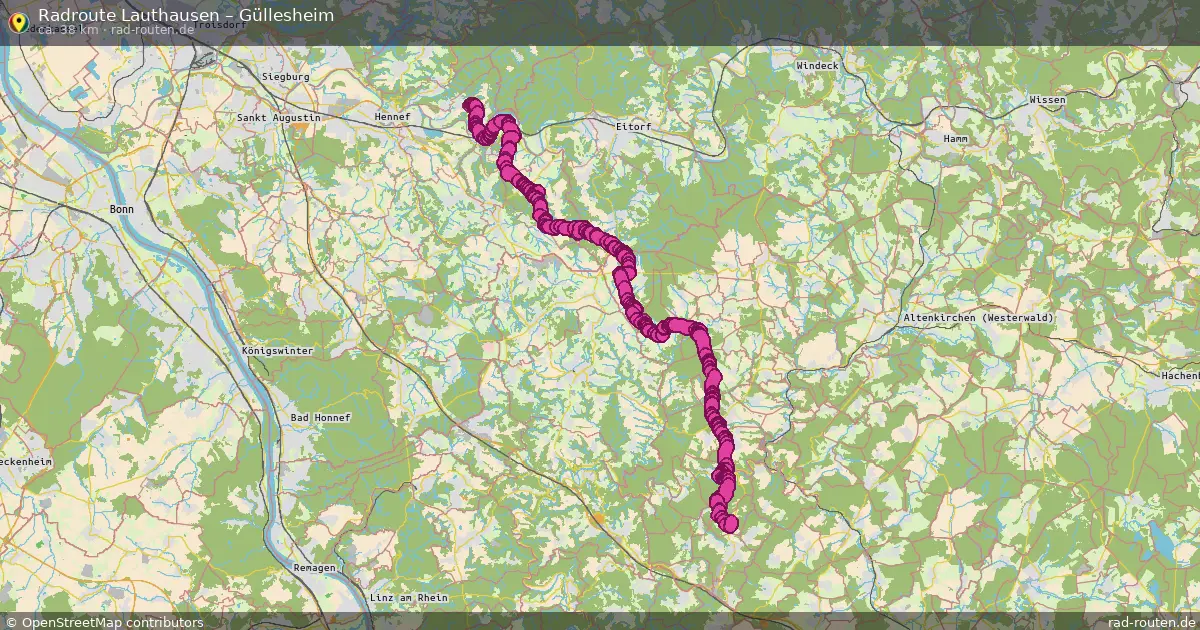 Radtour Lauthausen – Güllesheim