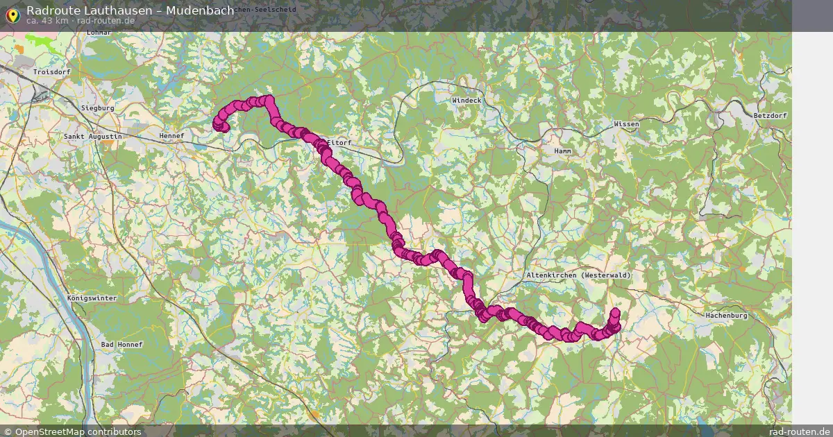 Radtour Lauthausen – Mudenbach