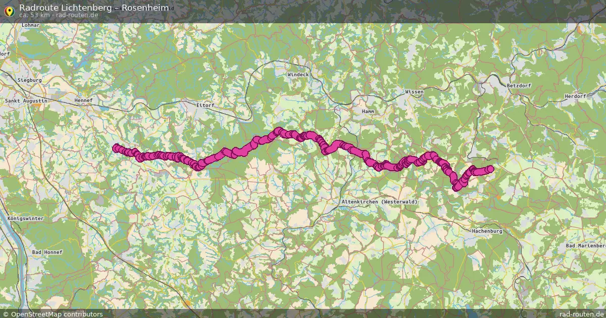 Radtour Lichtenberg – Rosenheim