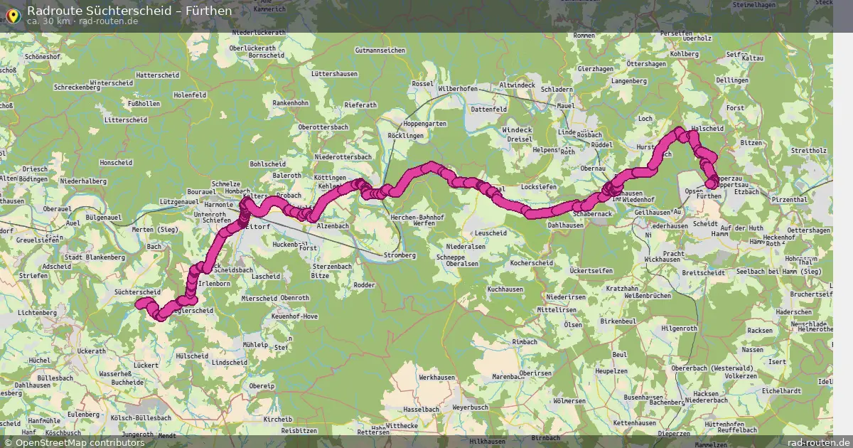 Radtour Süchterscheid – Fürthen