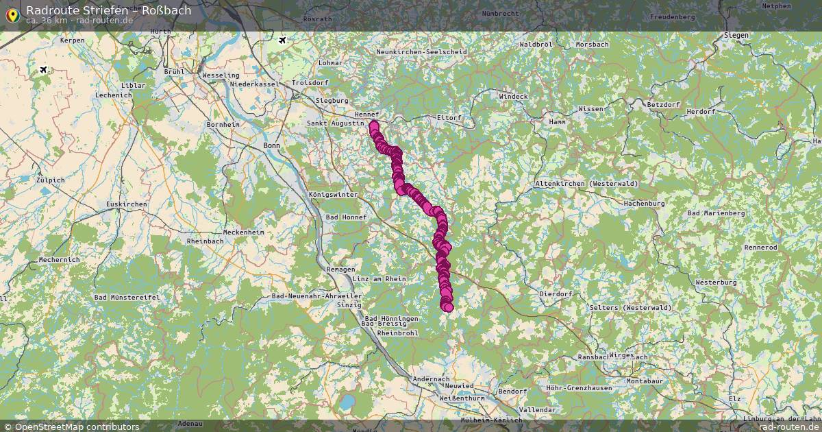 Fahrradroute Striefen – Roßbach
