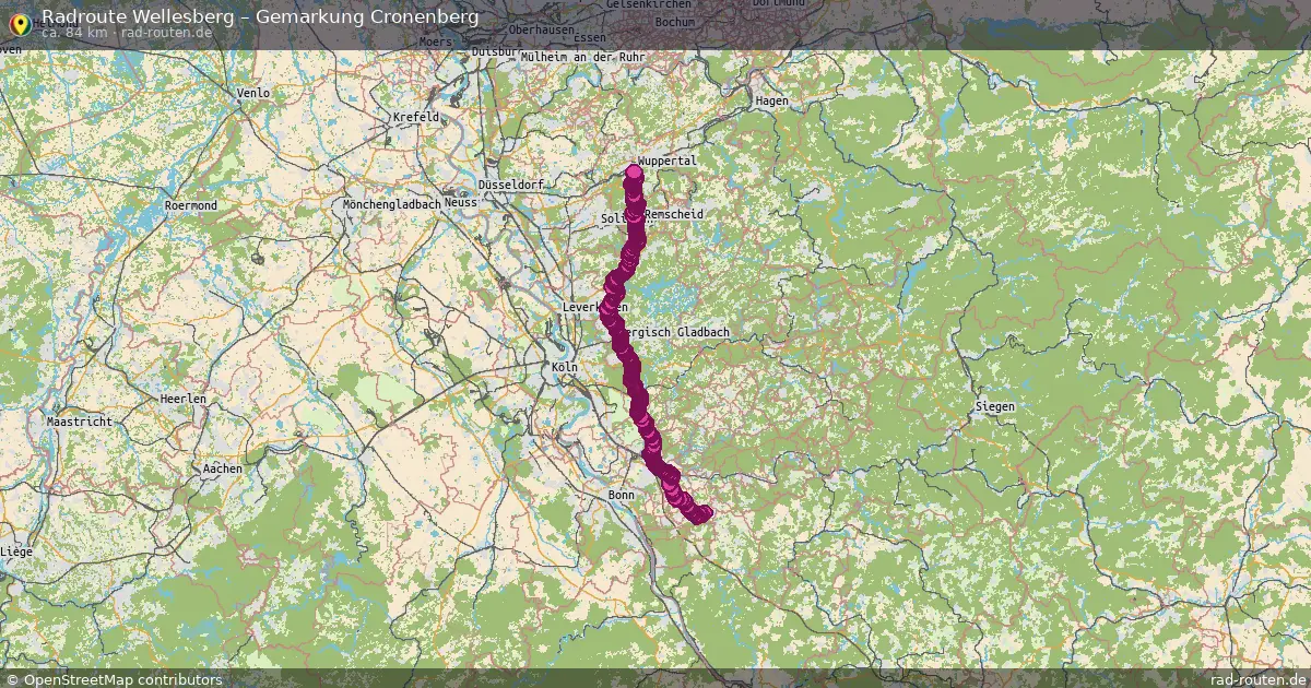 Radtour Wellesberg – Gemarkung Cronenberg