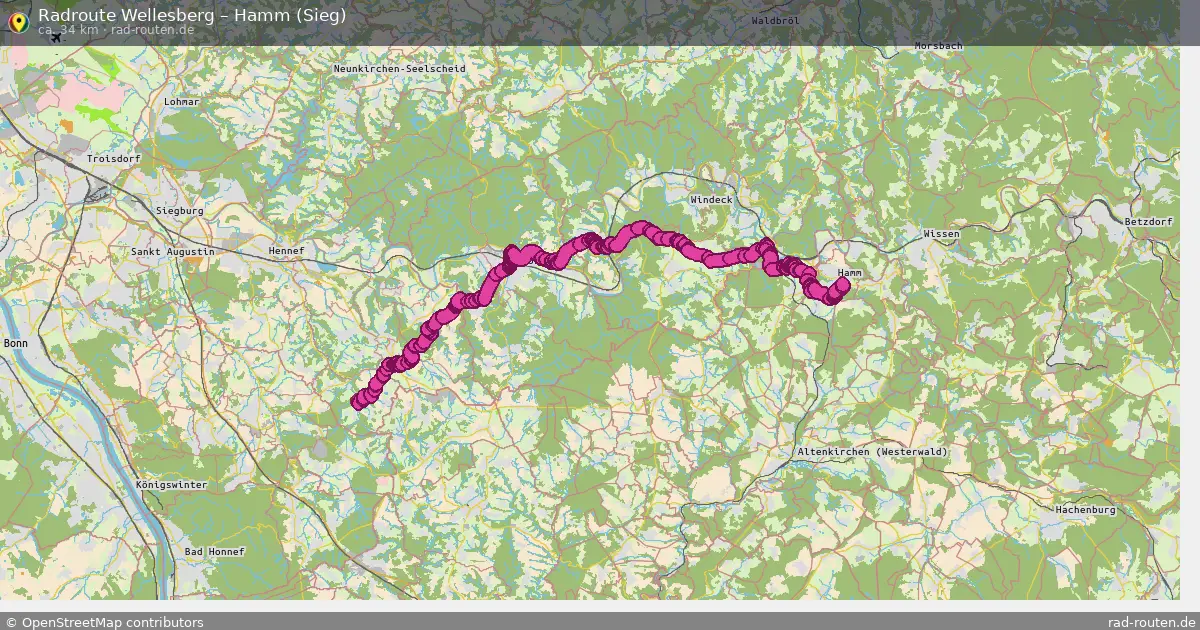 Radtour Wellesberg – Hamm (Sieg)
