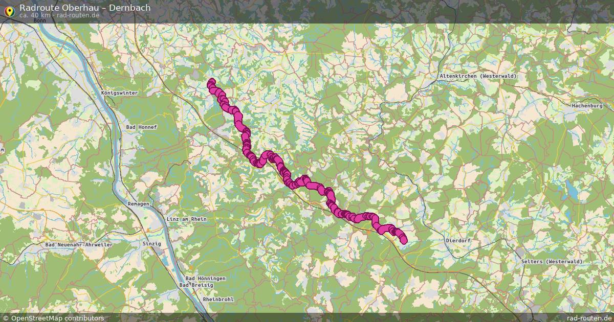 Fahrradroute Oberhau – Dernbach