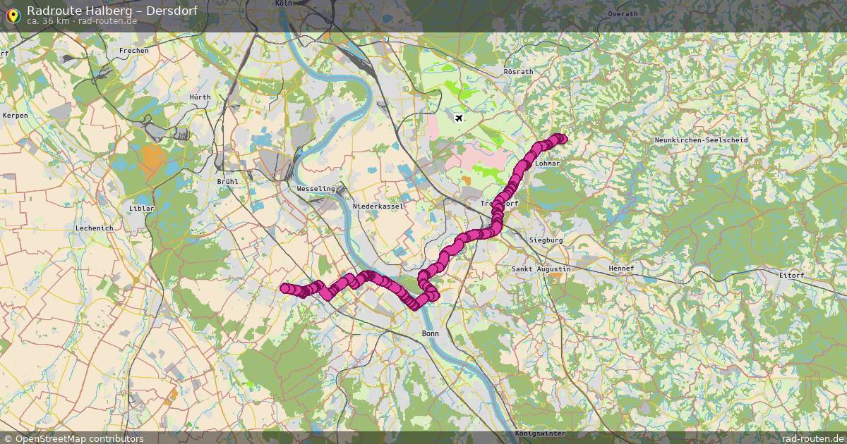 Fahrradroute Halberg – Dersdorf