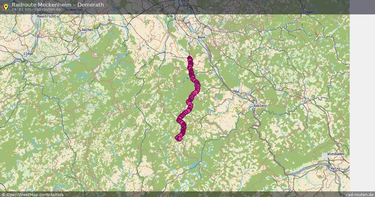 Fahrradroute Meckenheim – Demerath (81 km) – Rad-Routen.de