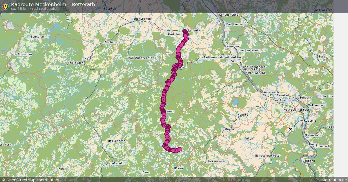 Fahrradroute Meckenheim – Retterath
