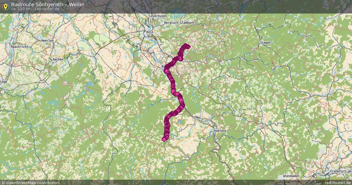 Fahrradroute Söntgerath – Weiler