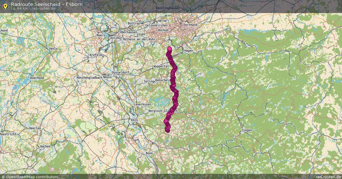 Fahrradroute Seelscheid – Esborn