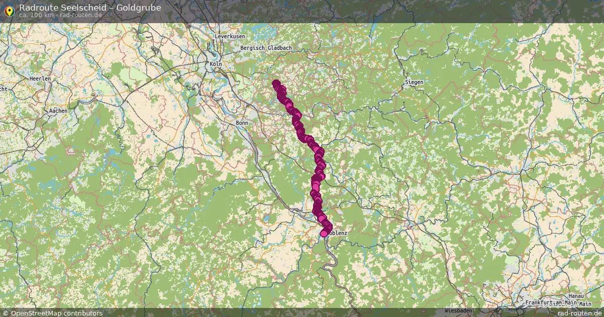 Fahrradroute Seelscheid – Goldgrube