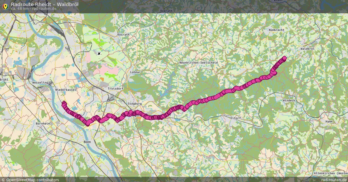 Radtour Rheidt – Waldbröl