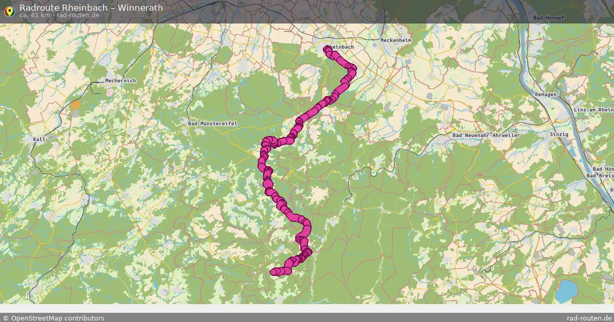 Fahrradroute Rheinbach – Winnerath